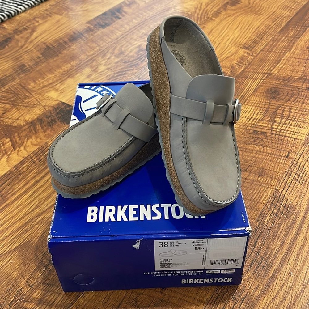 Birkenstocks- Buckley, Dove Gray 38